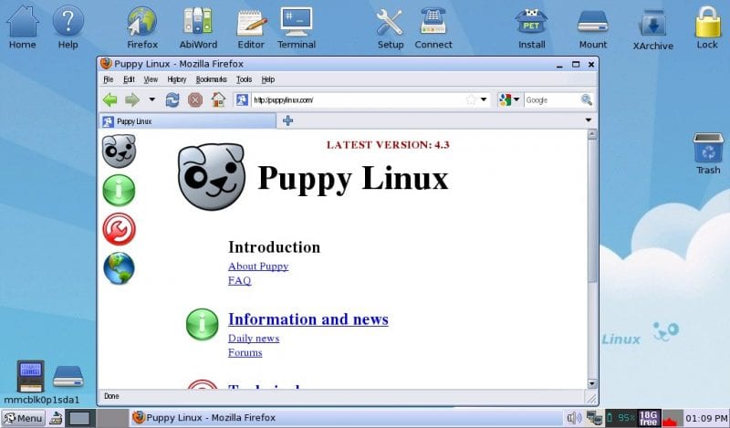 2. Puppy Linux