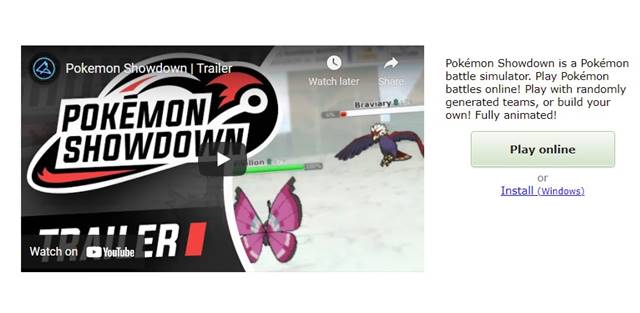 7. Pokemon Showdown