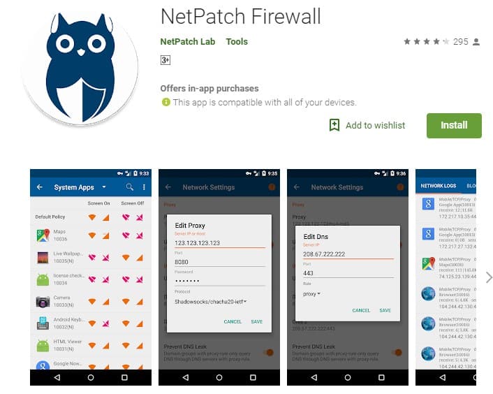 irigez-vous vers le Google Play Store et recherchez NetPatch Firewall.