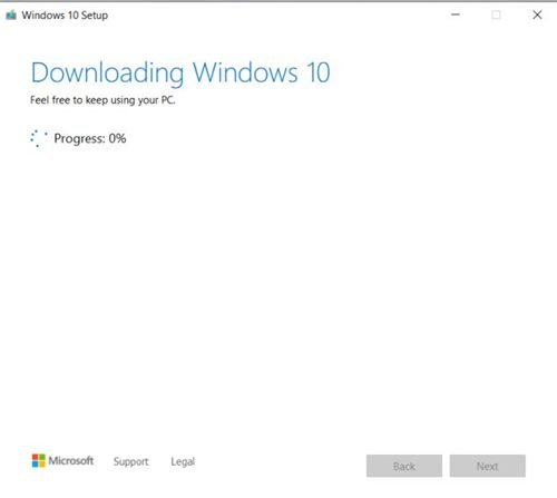 télécharge et prépare la clé USB pour installer Windows 10.