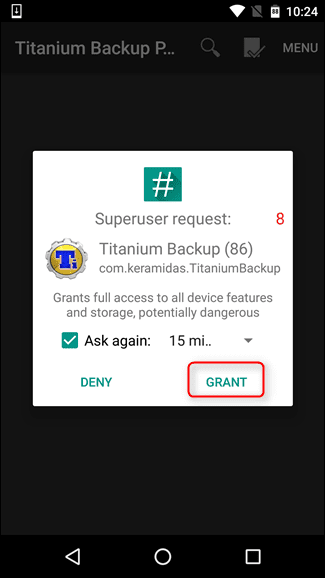 téléchargez et installez Titanium Pro sur votre appareil Android