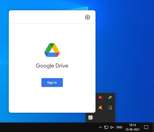 lancez l'application Google Drive