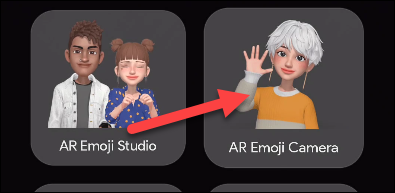 Ouvrez "Appareil photo AR Emoji".