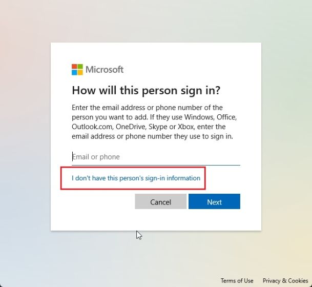 Créer un compte local sur Windows 11 après l'installation