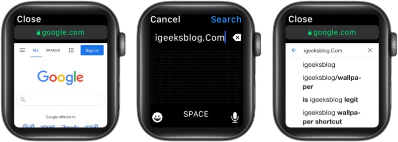 Comment effectuer une recherche sur le Web sur votre Apple Watch