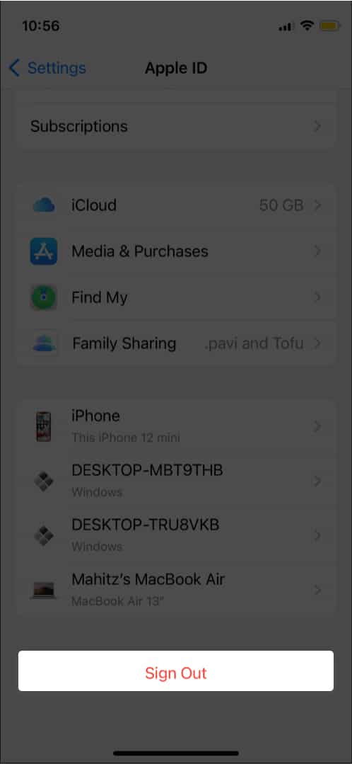 Se déconnecter d'iCloud sur iPhone et iPad