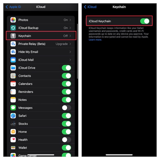 Synchroniser les mots de passe Safari sur iPhone et iPad 