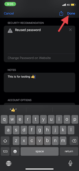 Comment ajouter des notes aux entrées de trousseau iCloud sur iPhone et iPad