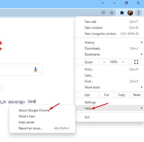 Aide  /></noscript> À propos de Google Chrome » width= »461″ height= »455″ /></noscript></p>
<p>4. Sur l’écran suivant, vous verrez le numéro de version actuel de Chrome. Le navigateur recherchera automatiquement les mises à jour disponibles. Si une mise à jour est disponible, elle sera téléchargée et installée automatiquement.</p>
<p><img decoding=