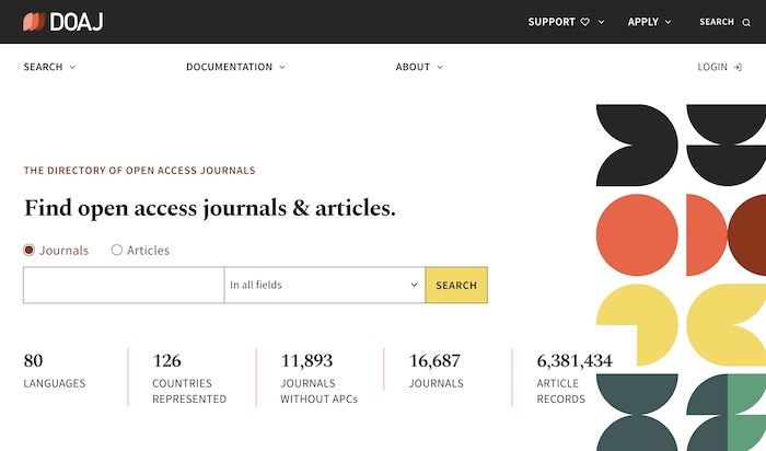 Moteurs de recherche Web profond Doaj