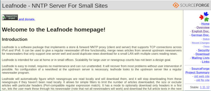 Leafnode 01 Site web de Leafnode