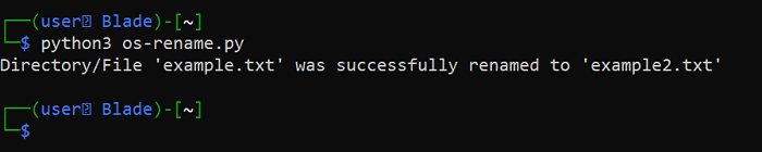 Python Os Module Renommer le répertoire 1