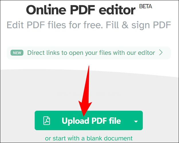 Choisissez "Télécharger un fichier PDF".