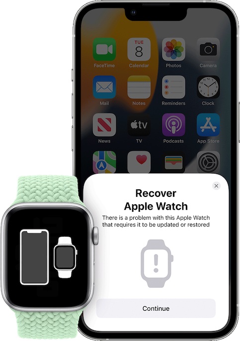 Restaurer Apple Watch à l'aide de l'iPhone