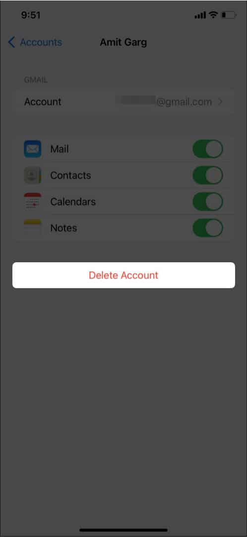 Supprimer des comptes Google dans Drive sur iPhone