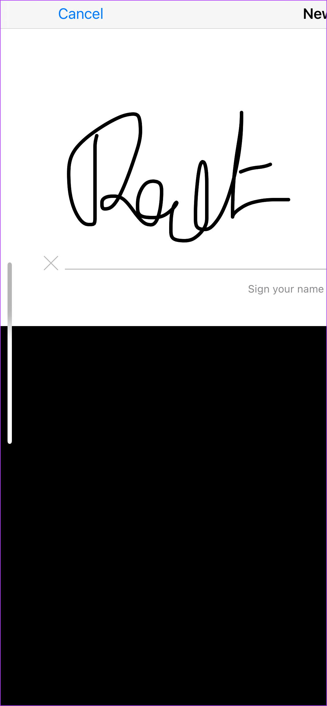 Créez votre signature à l'aide d'un iPhone ou d'un Ipad 2