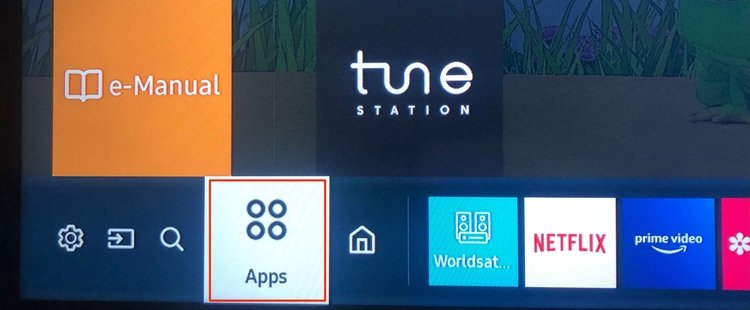 Icône des applications sur Smart TV