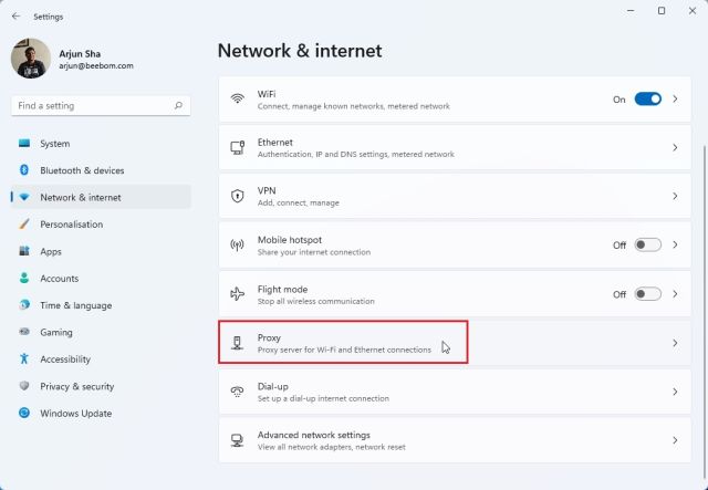 8. Vérifiez les paramètres DNS et proxy