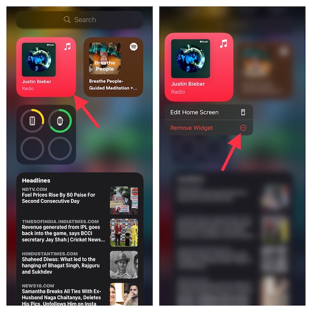 Comment supprimer le widget du lecteur de musique de l'écran de verrouillage de l'iPhone