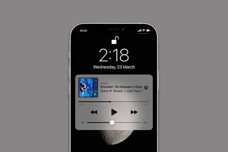 Comment supprimer le widget du lecteur de musique de l'écran de verrouillage de l'iPhone