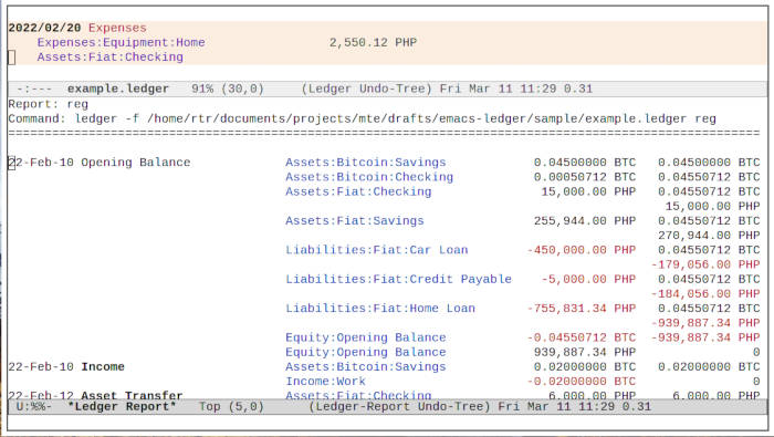 Exemple de registre Emacs Ledger 17