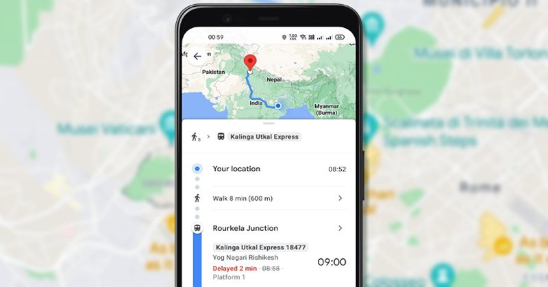 Comment suivre l'état de fonctionnement du train en direct dans Google Maps