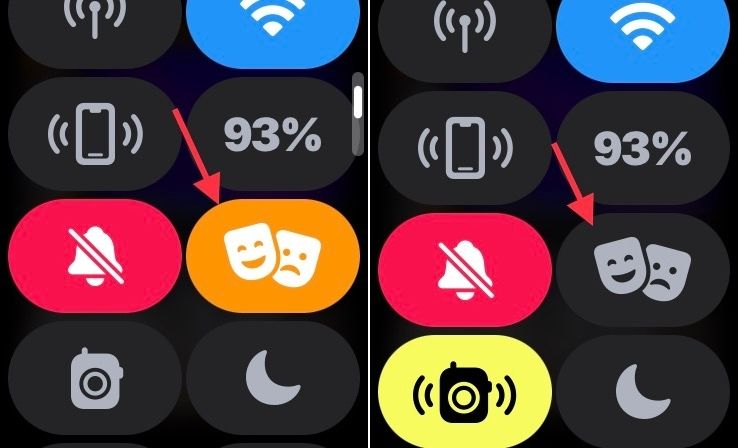 désactiver le mode théâtre sur Apple Watch