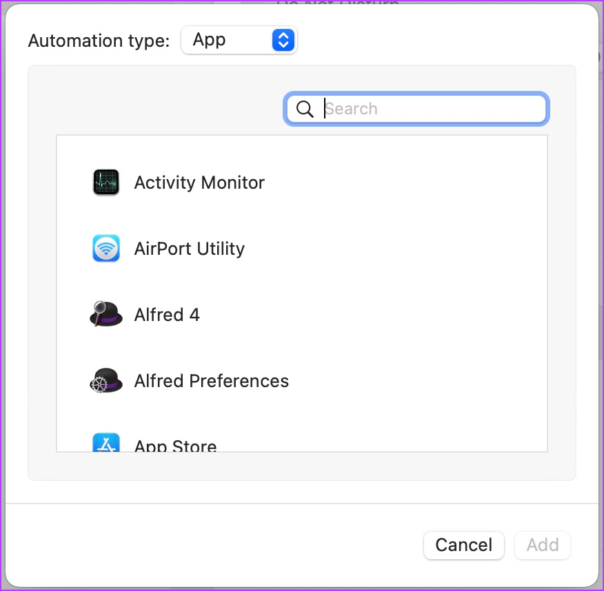 4. Configuration automatique de Ne pas déranger à l'aide du mode de mise au point 5