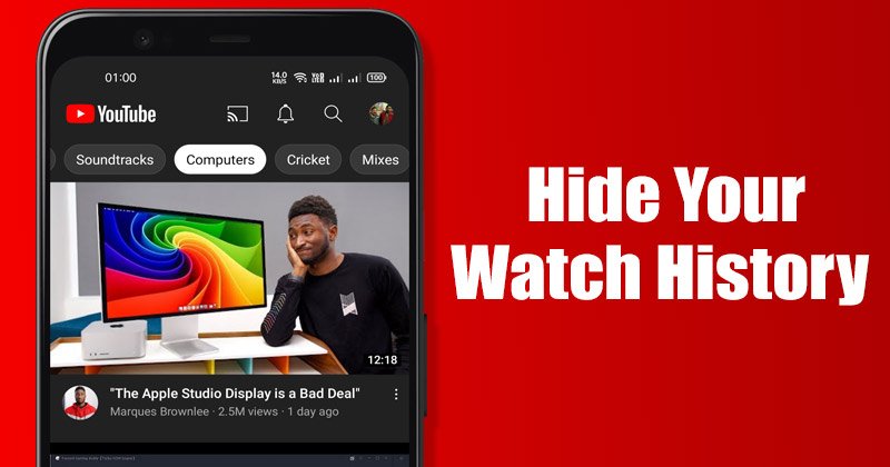 Comment masquer votre historique de surveillance sur l'application YouTube