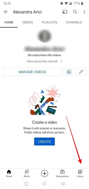 Bibliothèque mobile de clips Youtube