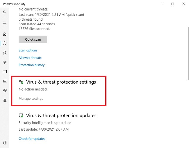 Devez-vous désactiver les paramètres de sécurité Windows du processus exécutable du service antimalware