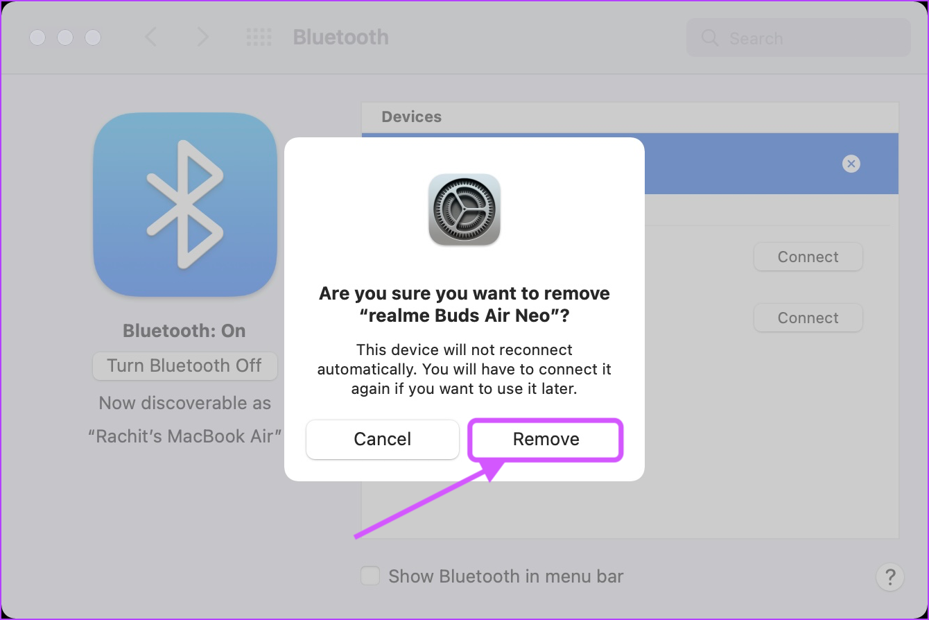 2. Supprimer et reconnecter tous les appareils Bluetooth 4