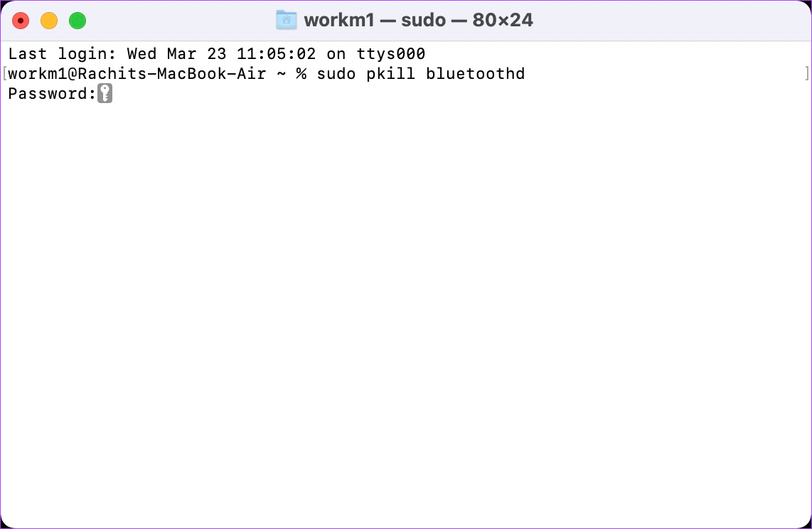 3. Réinitialiser le module Bluetooth 5