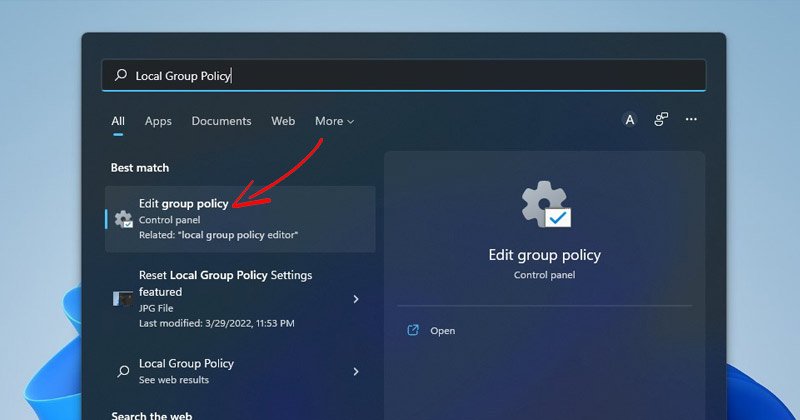 Comment réinitialiser les paramètres de stratégie de groupe locale par défaut sur Windows 11