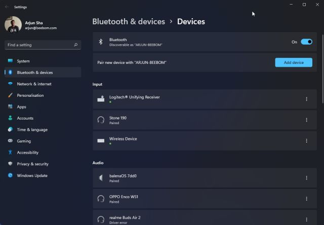 Activer Bluetooth sur Windows 11 (2022)