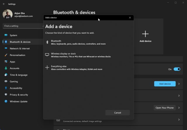 jumeler un appareil bluetooth windows 11