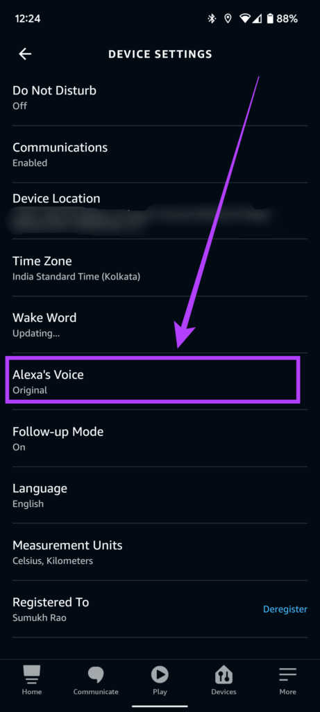 Changer la voix d'Alexa