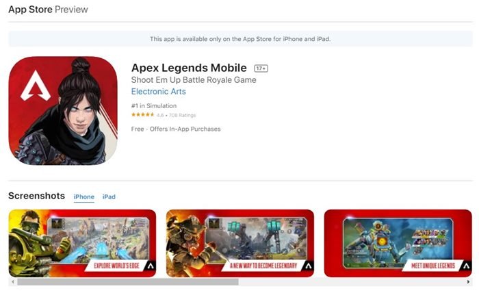 Comment télécharger Apex Legends Mobile sur iPhone