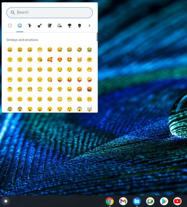 Emojis du clavier Chromebook