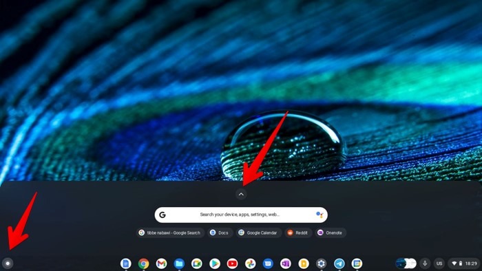 Étagère Chromebook Ajouter un lanceur d'applications Ouvrir