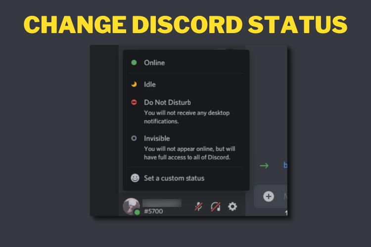 Comment changer votre statut Discord