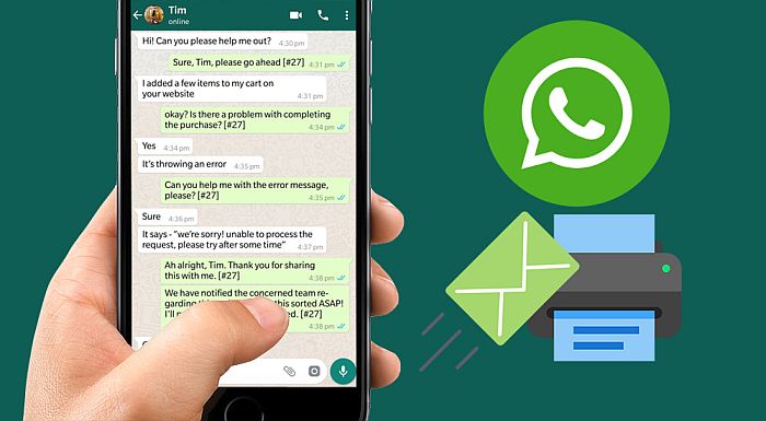 Voici comment imprimer des messages WhatsApp