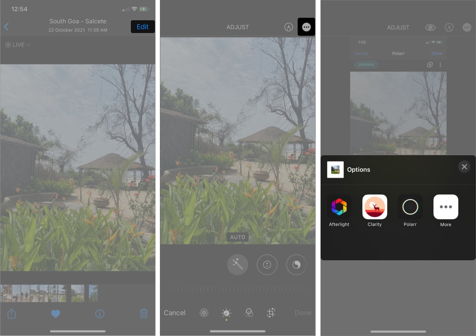 Ajouter des extensions tierces dans l'application Photos