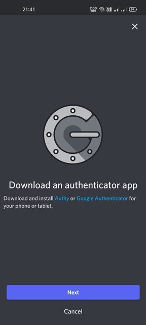 Télécharger Google Authenticator