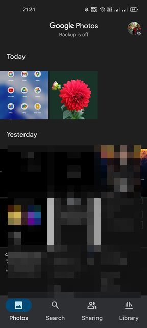 Application Google Photos