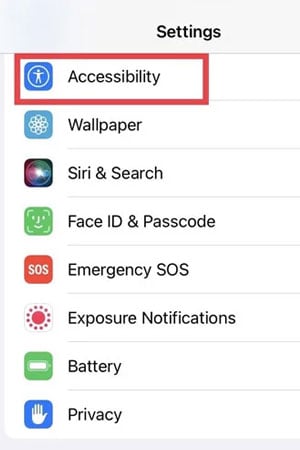 Accessibilité iPhone