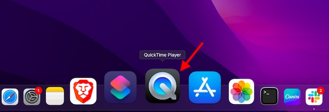 Lancer QuickTime Player sur Mac