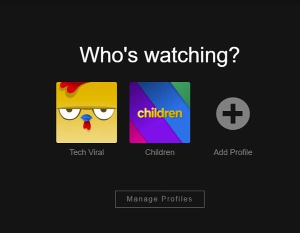 Profil Netflix