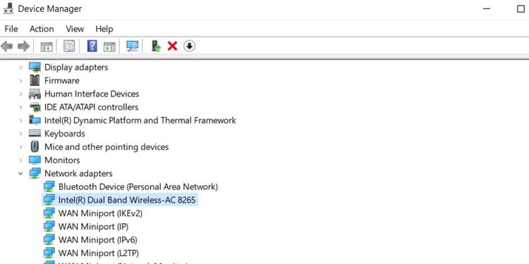 Paramètres de l'adaptateur réseau Windows