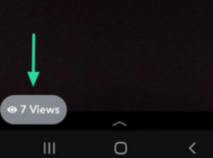 Vues de l'histoire de Snapchat